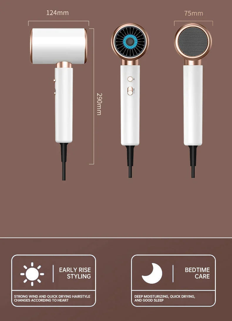 Powerful 2400W Hair Dryer – Warm and Cold Air for Perfect Styling