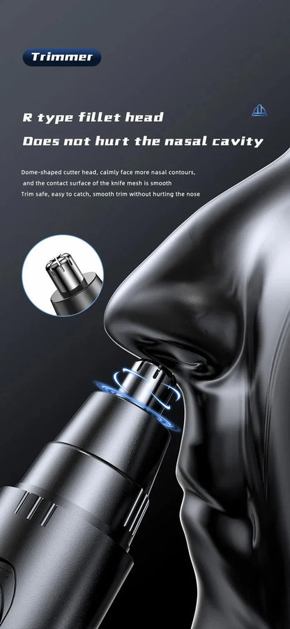 Painless Nose and Ear Hair Trimmer for Men and Women