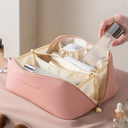 Cosmetic Bag for Travel – Zipper Organizer for Makeup and Skincare