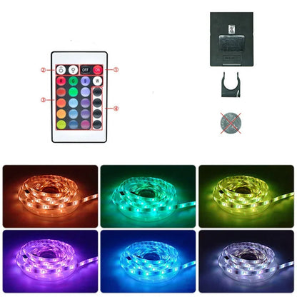 Color-Changing LED Strip with USB Connection for Ambient Lighting