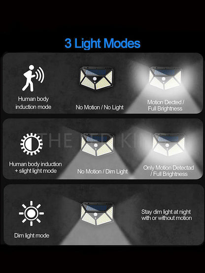 Solar LED Wall Light – With Motion Sensor and IP65 Weather Protection
