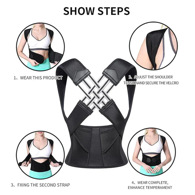 Adjustable Back Stabilizer for Women and Children – Ergonomic Posture Corrector