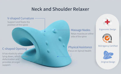 Ergonomic Neck Stretcher Traction Pillow – Relaxation & Spinal Alignment for Neck & Shoulders