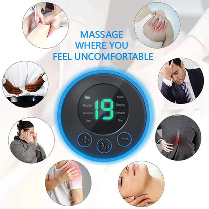 Electric Neck Massage Device with Pads for Relaxation