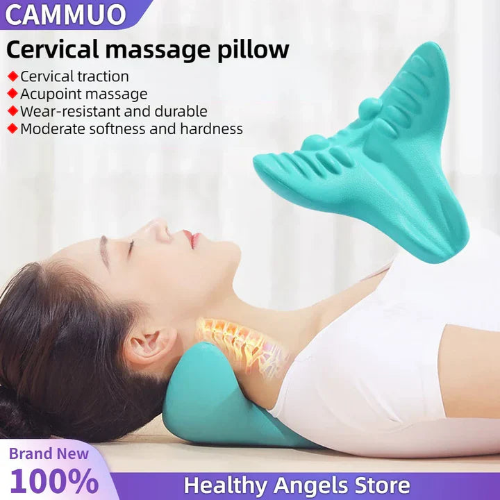 Ergonomic Neck Stretcher Traction Pillow – Relaxation & Spinal Alignment for Neck & Shoulders