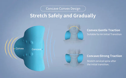 Ergonomic Neck Stretcher Traction Pillow – Relaxation & Spinal Alignment for Neck & Shoulders