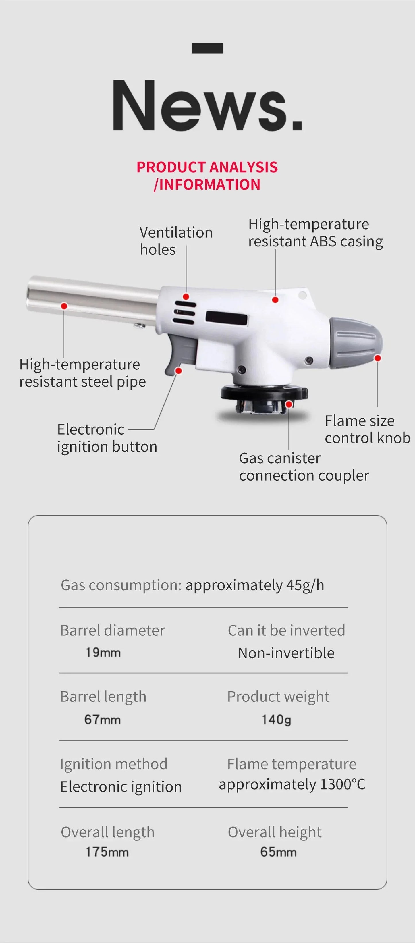 Compact and Powerful Gas Burner for Grilling and Camping
