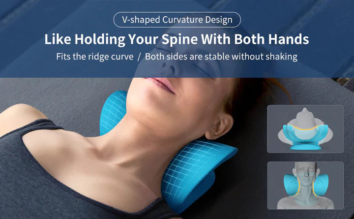 Ergonomic Neck Stretcher Traction Pillow – Relaxation & Spinal Alignment for Neck & Shoulders