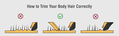Skin-Friendly Body Hair Trimmer with Precision Cutting Head