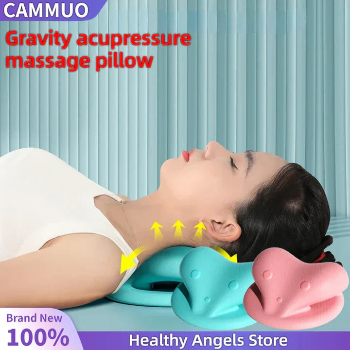 Ergonomic Neck Stretcher Traction Pillow – Relaxation & Spinal Alignment for Neck & Shoulders