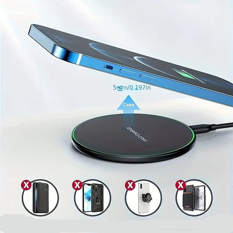 Induction Charging Pad for Fast Charging – 30W for iPhone and Android