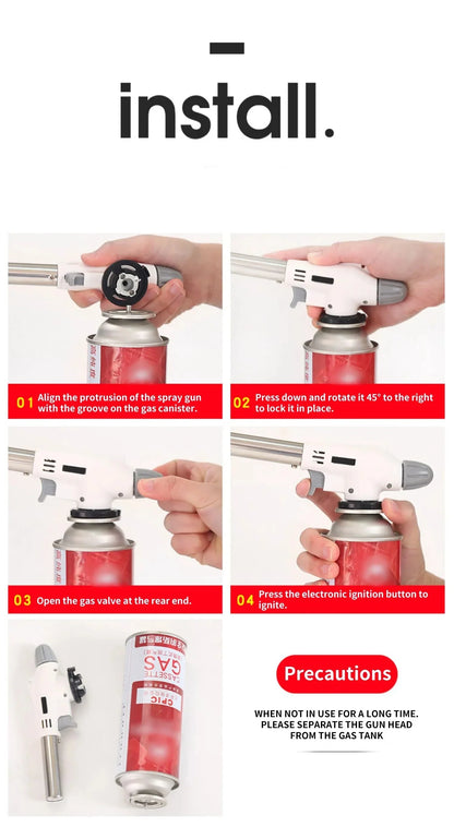 Compact and Powerful Gas Burner for Grilling and Camping