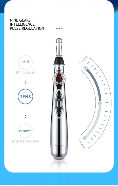 Pain-Relieving Acupuncture Pen – Electronic Meridian Massage Device