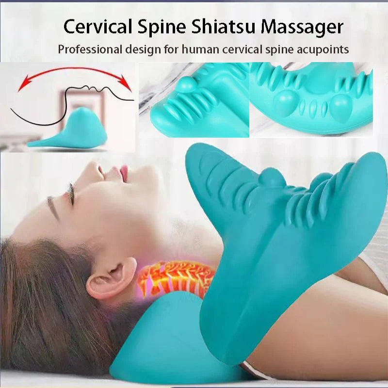 Ergonomic Neck Stretcher Traction Pillow – Relaxation & Spinal Alignment for Neck & Shoulders