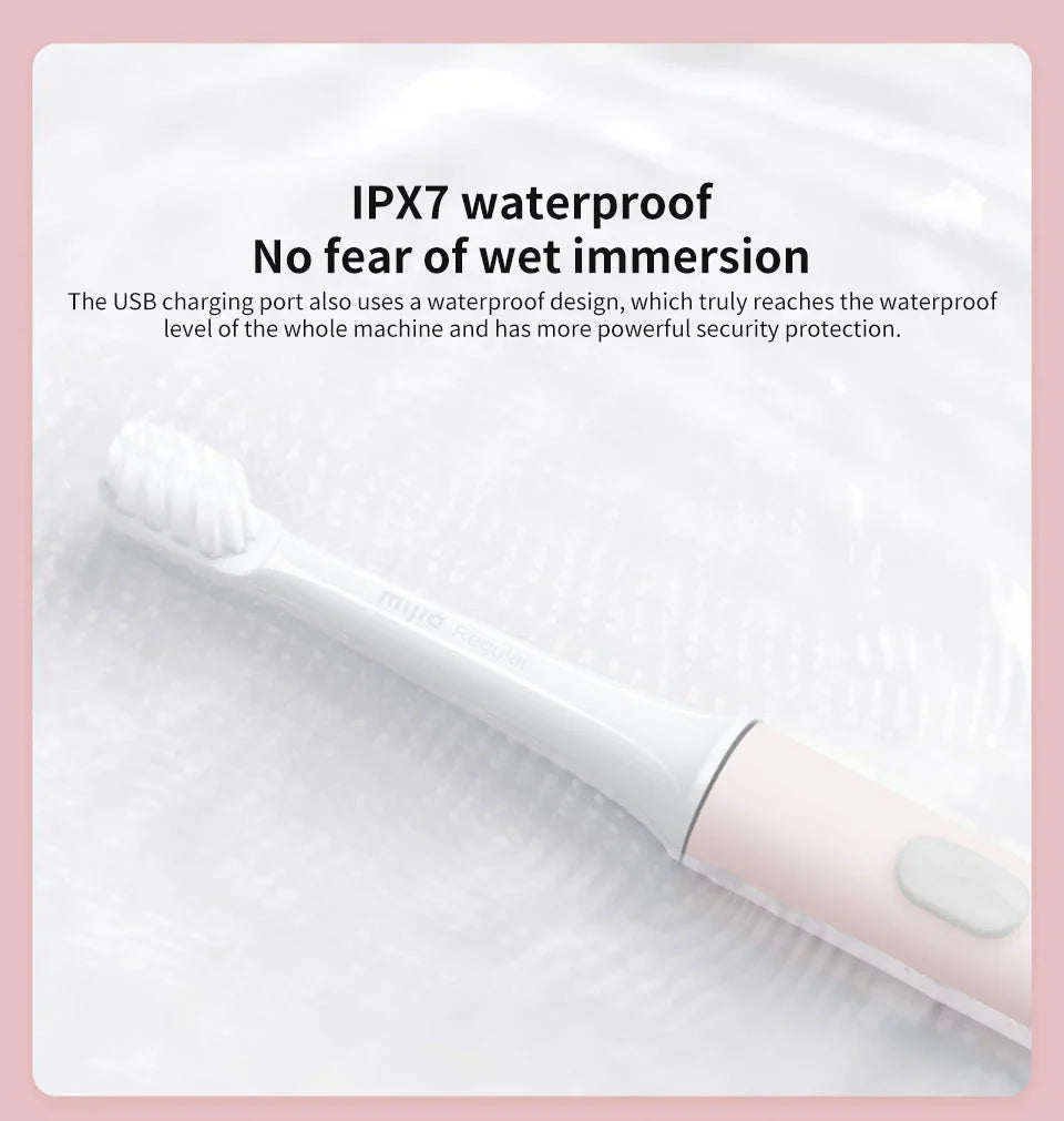 Electric Sonic Toothbrush – Deep Cleaning, Waterproof & USB Rechargeable