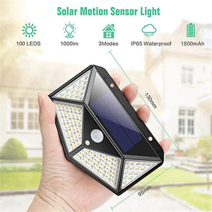 Solar LED Wall Light – With Motion Sensor and IP65 Weather Protection