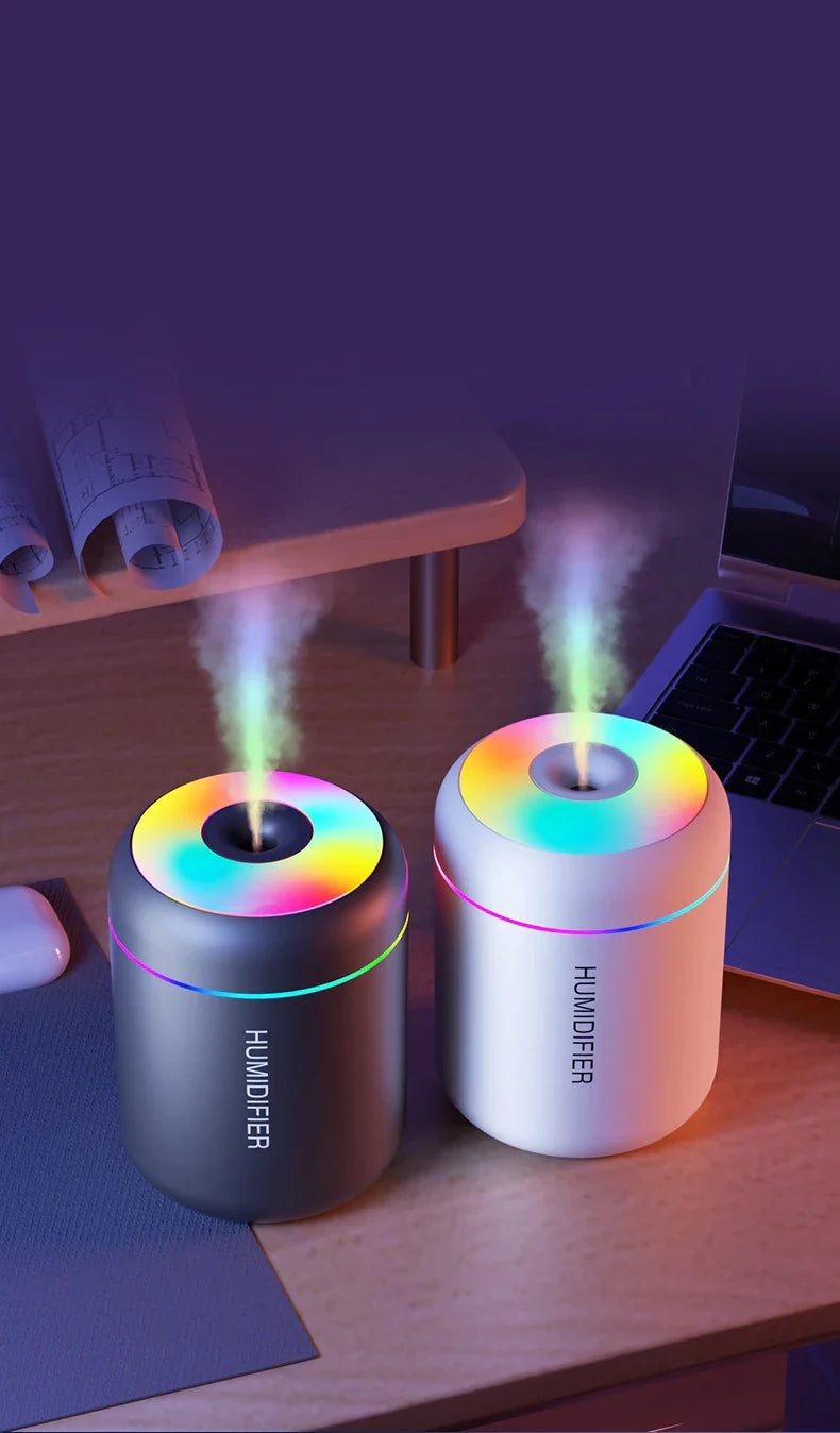 Aromatherapy Humidifier for Car and Bedroom – USB Powered and Compact