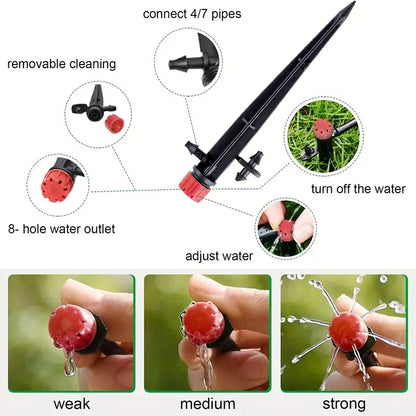 Automatic drip irrigation system for plants – complete set for efficient garden and balcony watering