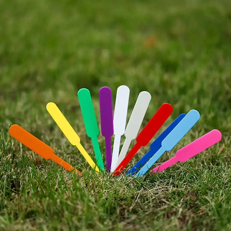 Weatherproof Colorful Plastic Plant Labels – Rewritable Markers for Garden Plants
