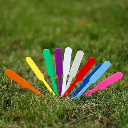 Weatherproof Colorful Plastic Plant Labels – Rewritable Markers for Garden Plants