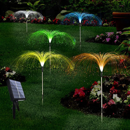 Solar LED Garden Light with Color-Changing Effects – Firework-Style Lawn Lighting for Gardens, Patios, and Outdoor Spaces