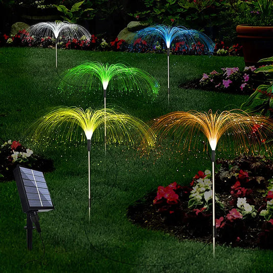 Solar LED Garden Light with Color-Changing Effects – Firework-Style Lawn Lighting for Gardens, Patios, and Outdoor Spaces