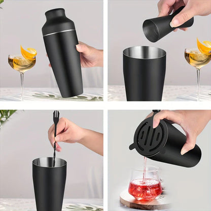 Premium Stainless Steel Cocktail Set – Complete Bartender Set for Stylish Drinks