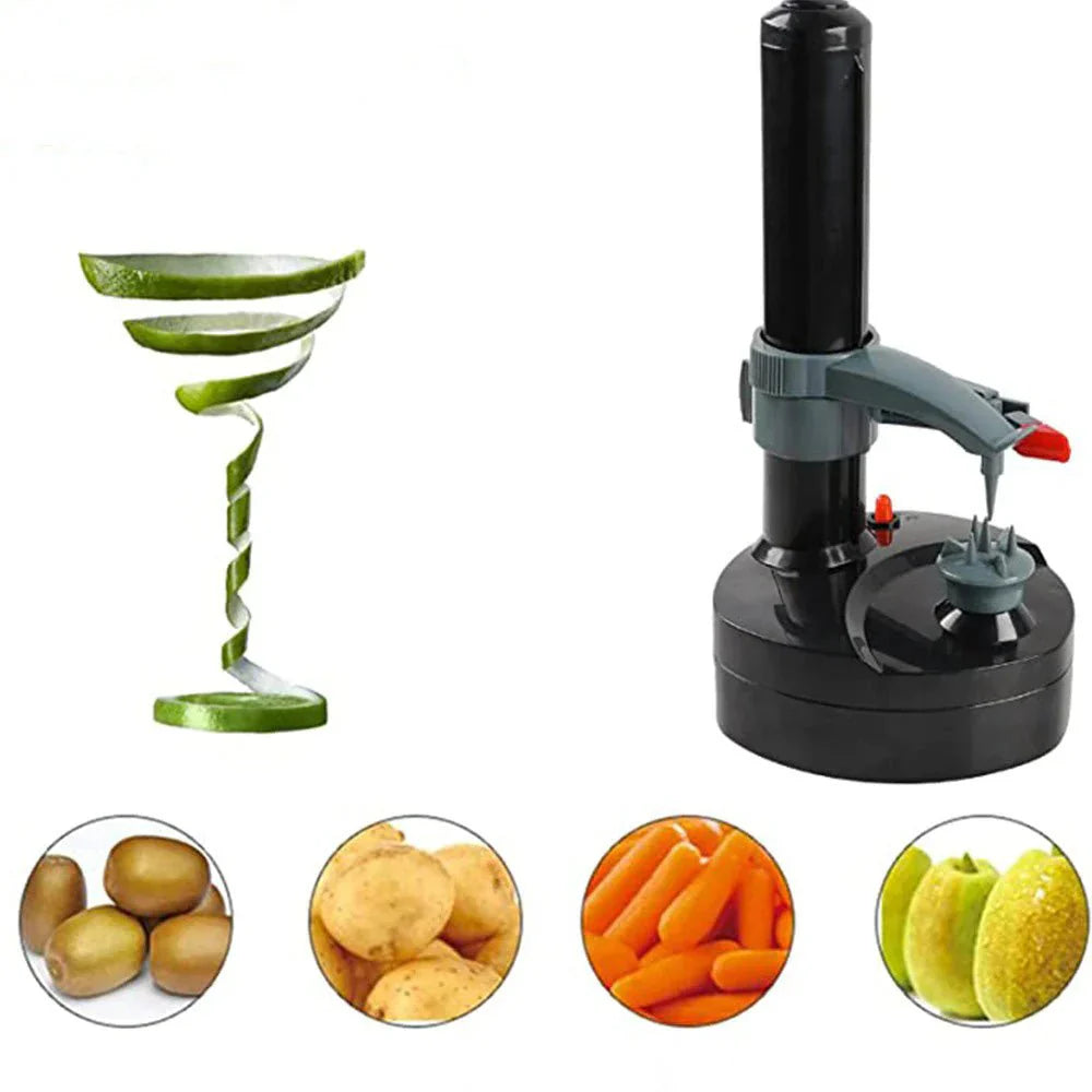 Electric Peeler for Fruits and Vegetables with One-Button Control