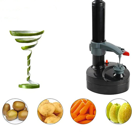 Electric Peeler for Fruits and Vegetables with One-Button Control