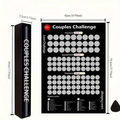 Love Challenge Scratch-Off Areas for Couples