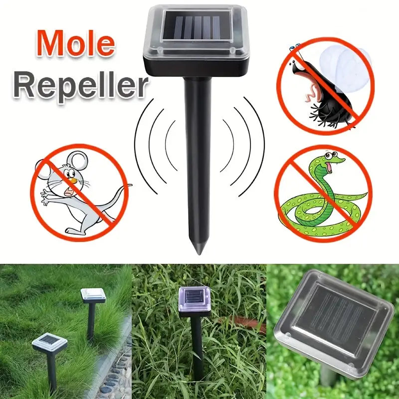 Solar-Powered Ultrasonic Snake and Pest Repeller – Effective Device for the Garden