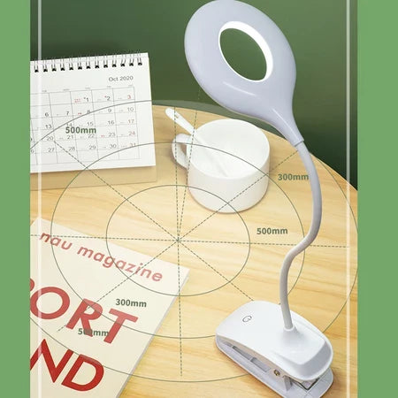 LED Desk Lamp With Clip – Rechargeable And Flexibly Adjustable Table Lamp For Office And Study
