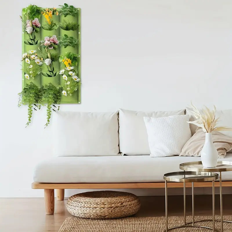 Felt Wall-Mounted Grow Bag – Three-Dimensional Non-Woven Planter Pocket for Vertical Gardens