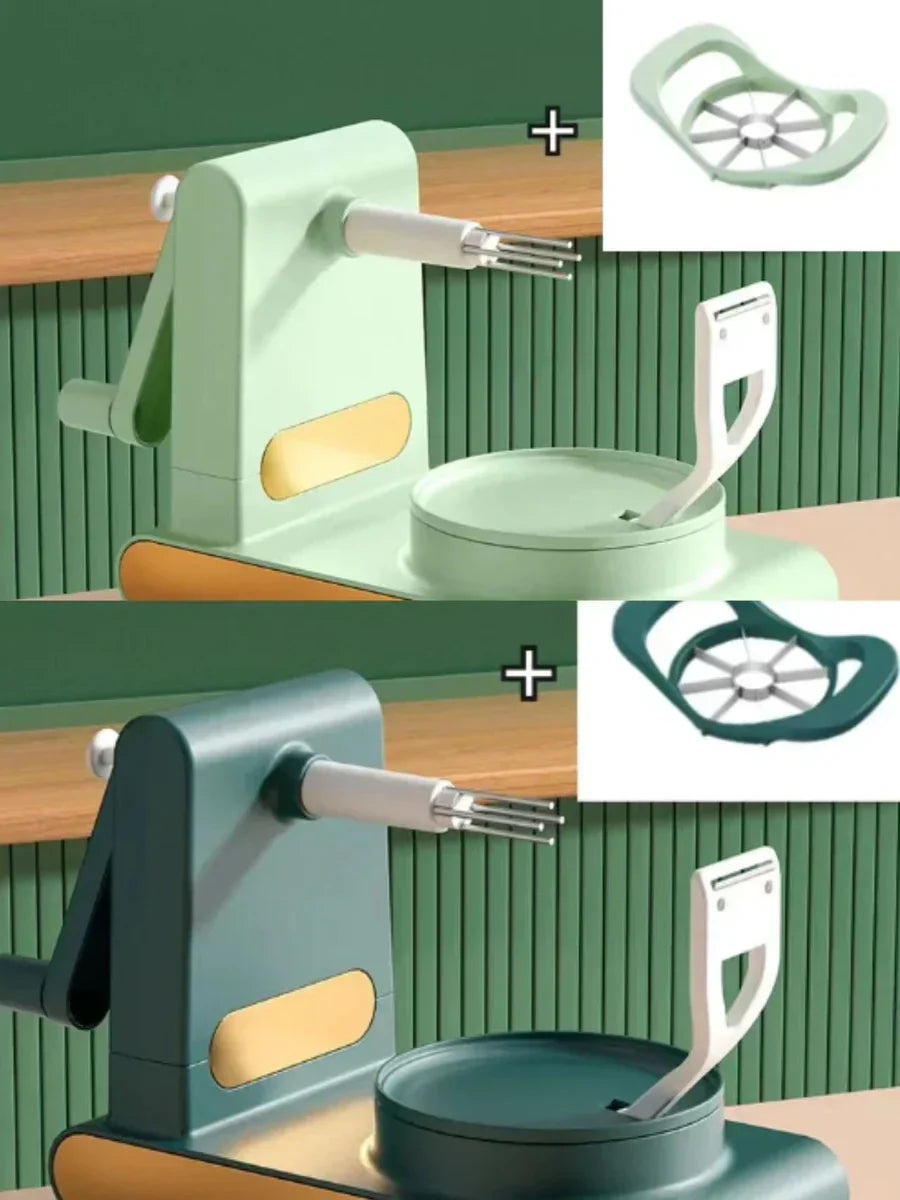 Efficient Vegetable and Fruit Peeler with Hand Crank – For Fast and Easy Peeling