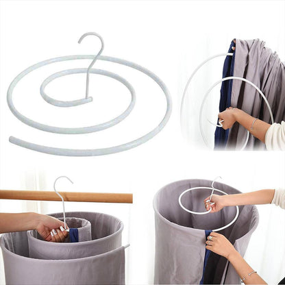 Drying Spiral Aid for Large Textiles