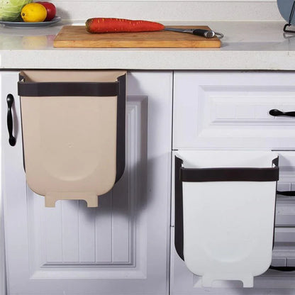 Foldable Wall-Mounted Trash Bin – Compact Kitchen Waste Bin
