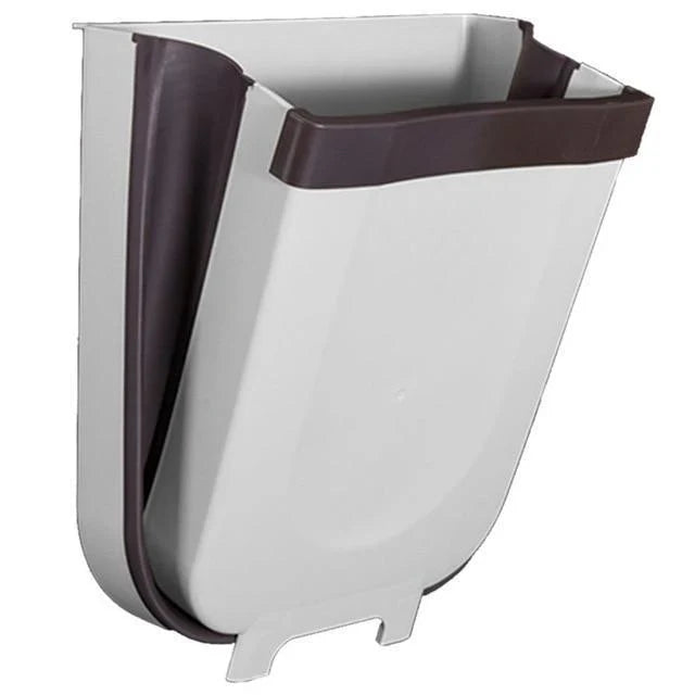 Foldable Wall-Mounted Trash Bin – Compact Kitchen Waste Bin