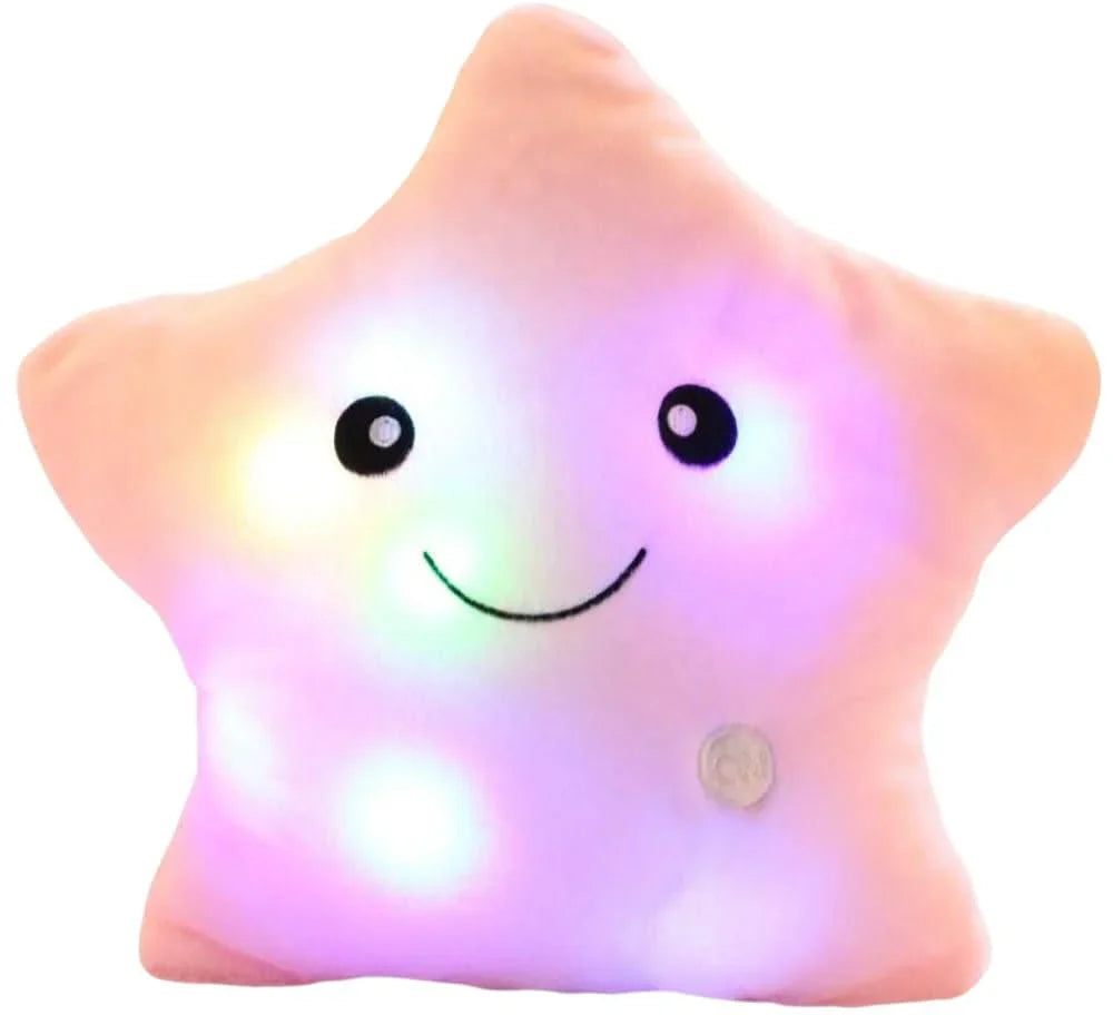 Glowing Star Cushion – Cozy LED Fabric Pillow with Color Change & Cute Design