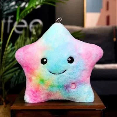 Glowing Star Cushion – Cozy LED Fabric Pillow with Color Change & Cute Design