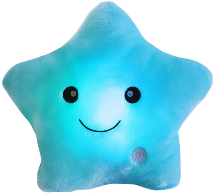 Glowing Star Cushion – Cozy LED Fabric Pillow with Color Change & Cute Design