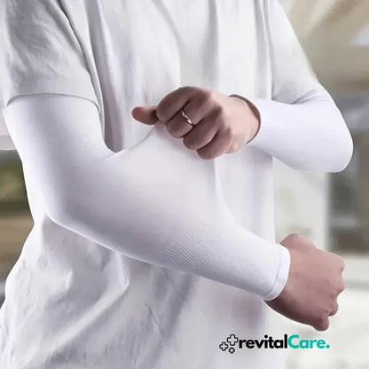 Compression Arm Sleeves for Sports and Work