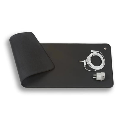 Carbon Leather Grounding Mat for Electronic Devices and Health Support