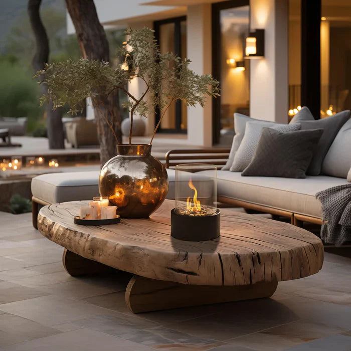 Portable fire lantern with a stylish design