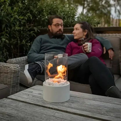 Portable fire lantern with a stylish design