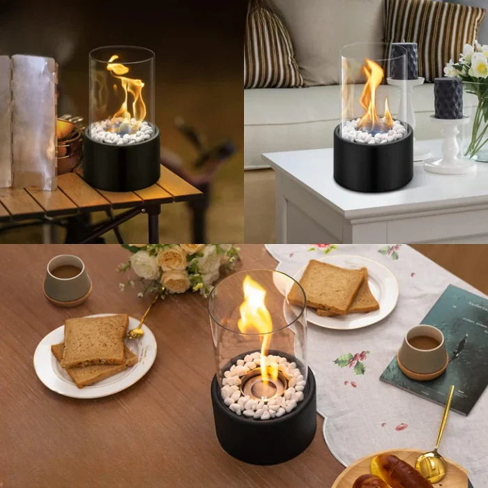 Portable fire lantern with a stylish design