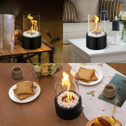 Portable fire lantern with a stylish design