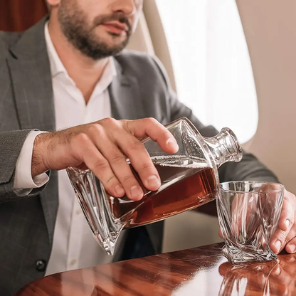 Crystal Whiskey Set with Decanter and Glasses – Luxury for Connoisseurs