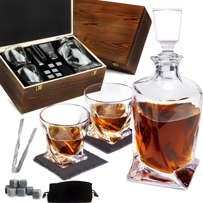 Crystal Whiskey Set with Decanter and Glasses – Luxury for Connoisseurs