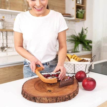 Wooden Bread Knife with Non-Slip Cutting Guide for Safe Slicing