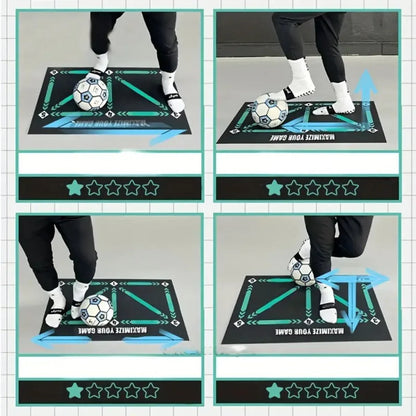 Interactive Football Training Mat – Perfect for Practicing Dribbling, Passing, and Ball Control
